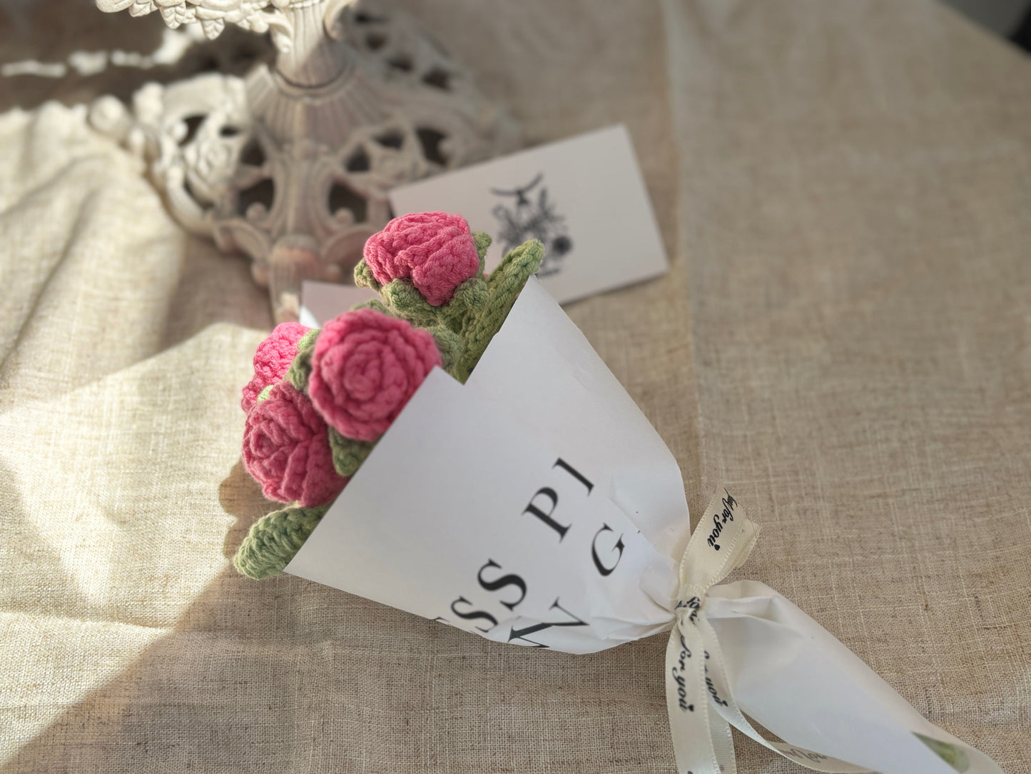 Crochet Flower/Bouquet - Mini Rose