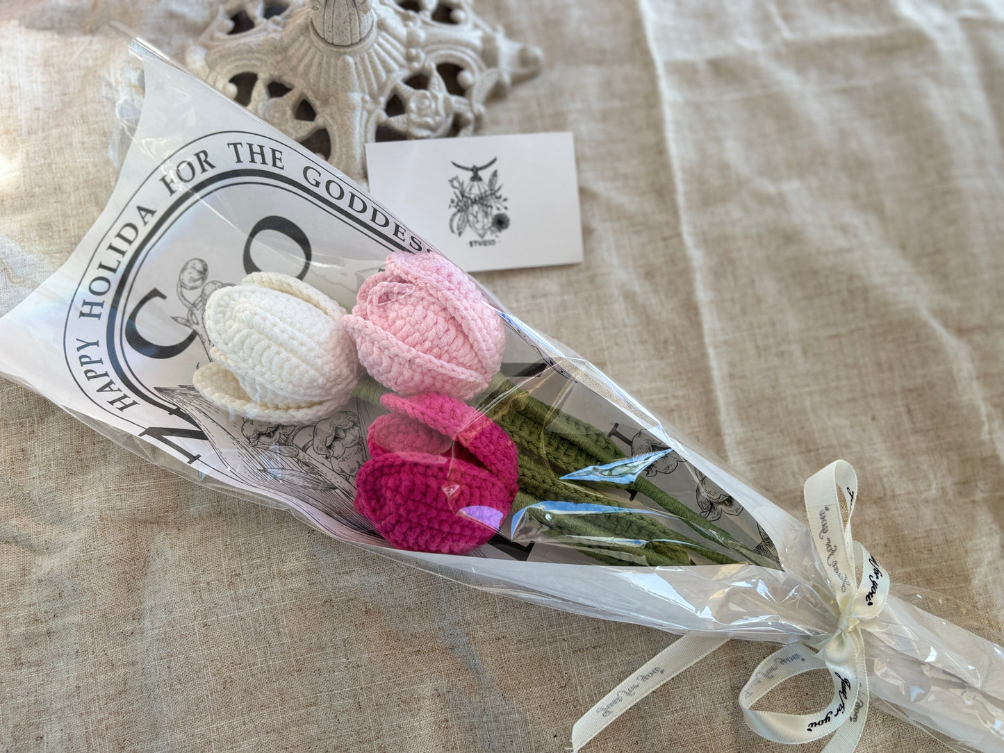 Crochet Flower/Bouquet - Tulip*3