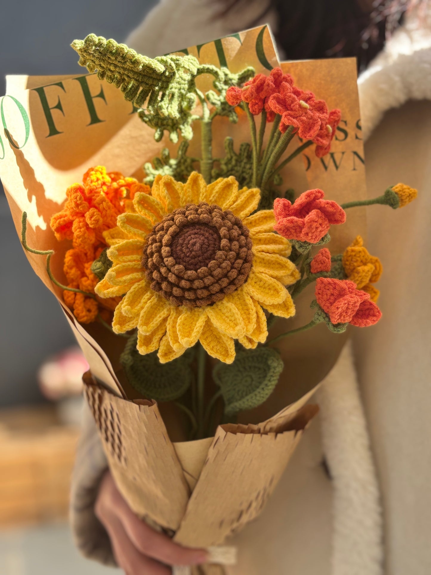 Crochet Flower/Bouquet - Sunflower