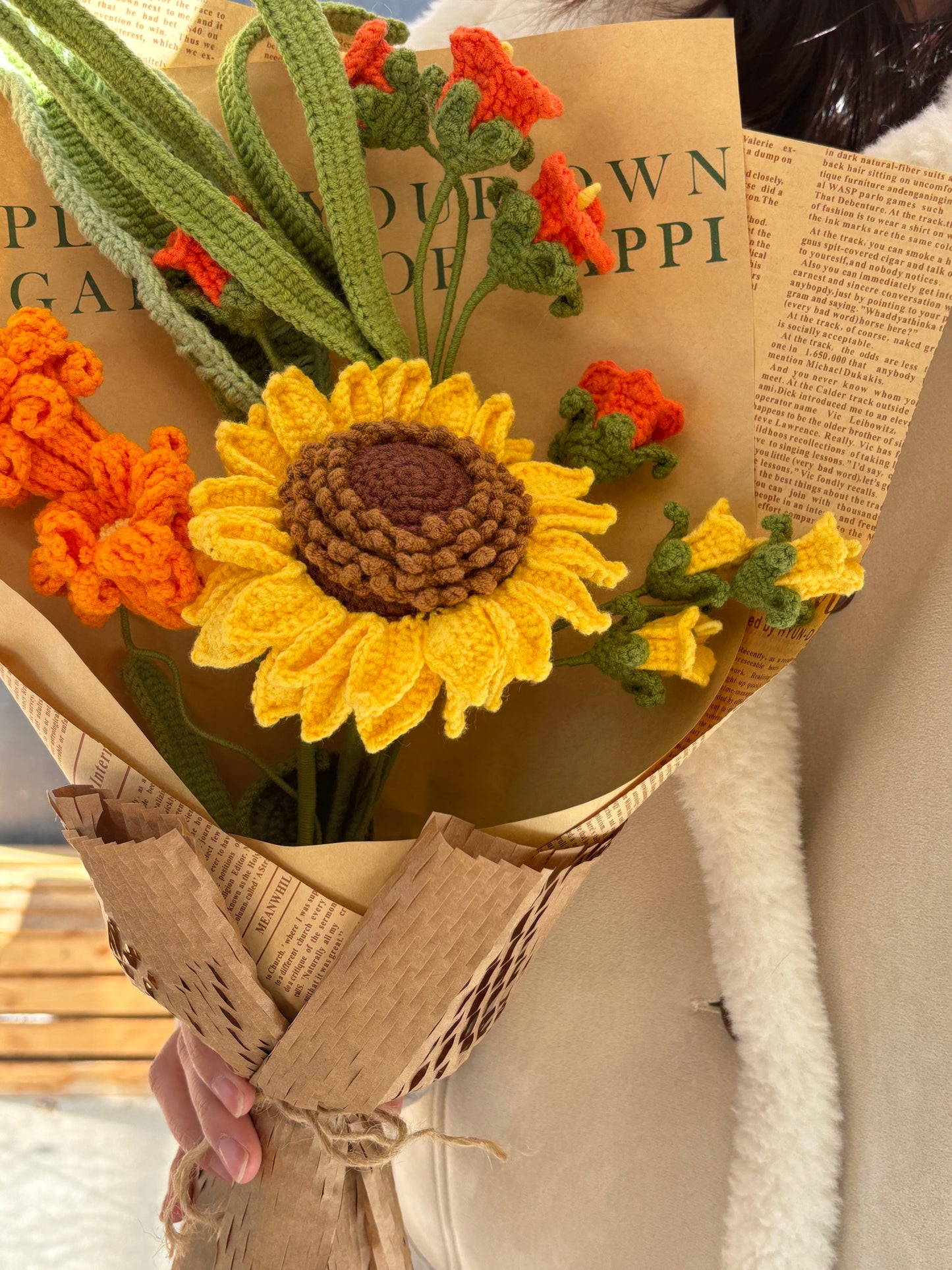 Crochet Flower/Bouquet - Sunflower