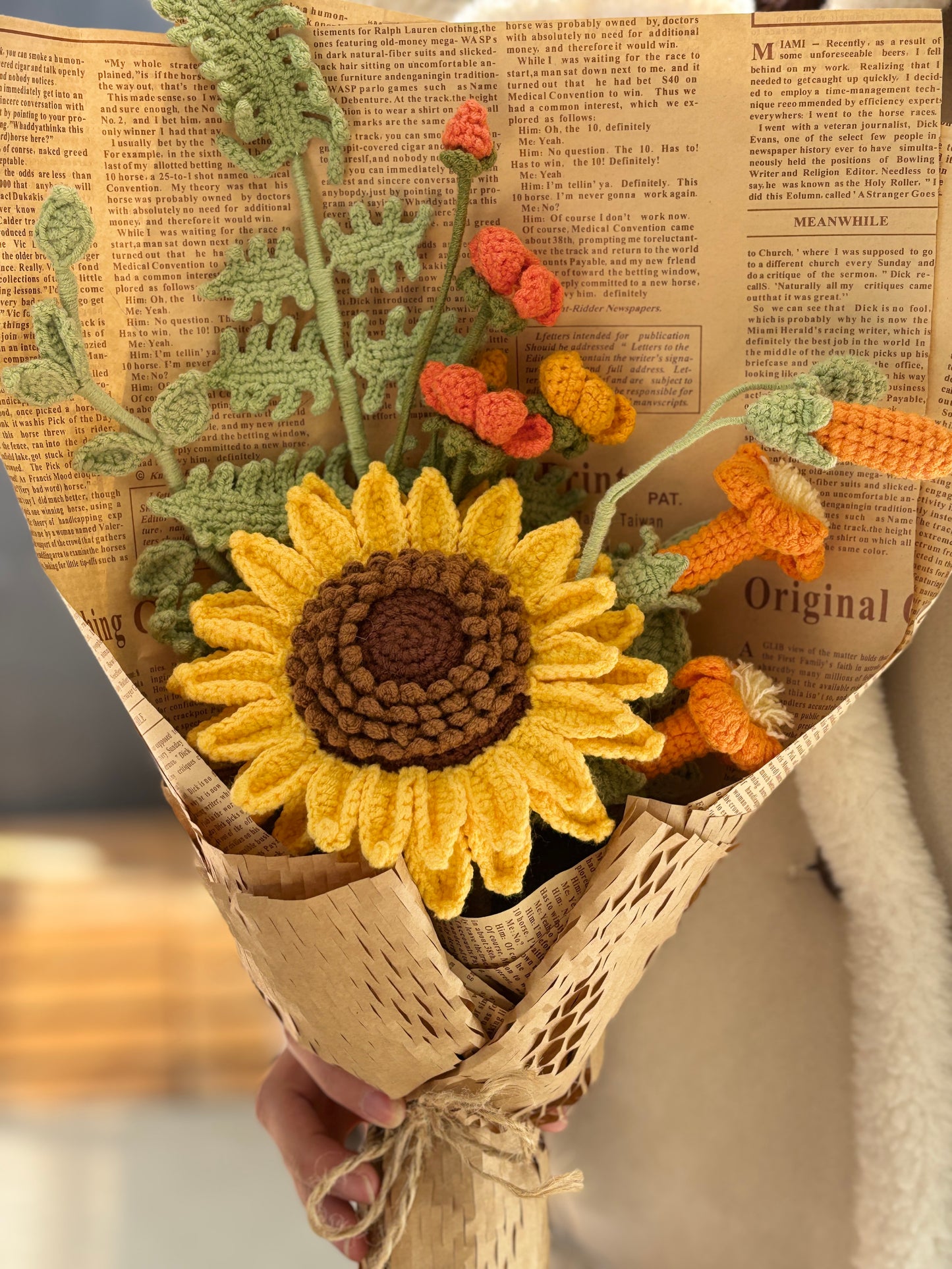 Crochet Flower/Bouquet - Sunflower