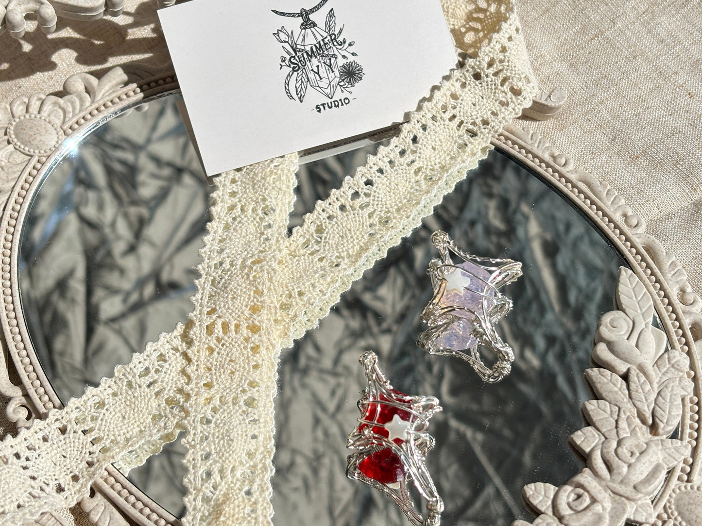 Crystal Necklace/Pendant - Heptagram