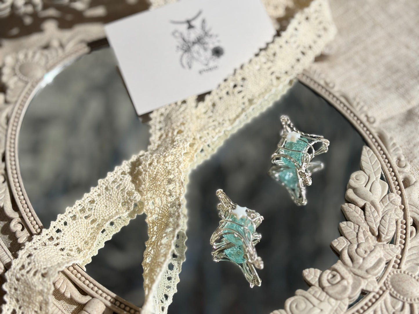 Crystal Necklace/Pendant - Heptagram