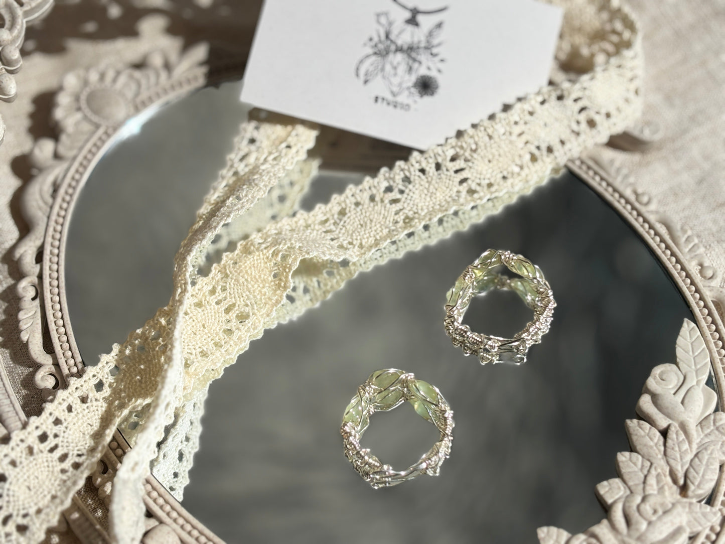 Crystal Ring - Green Fluorite