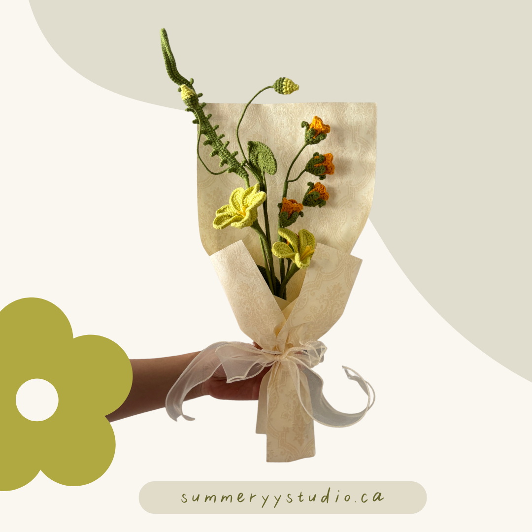 Thug Blossom Bouquet | Crochet Flowers