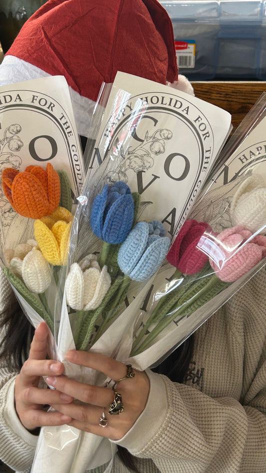Crochet Flower/Bouquet - Tulip*3