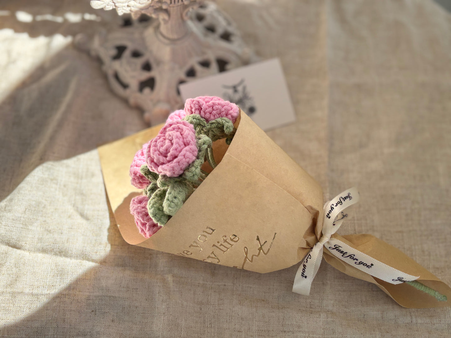 Crochet Flower/Bouquet - Mini Rose