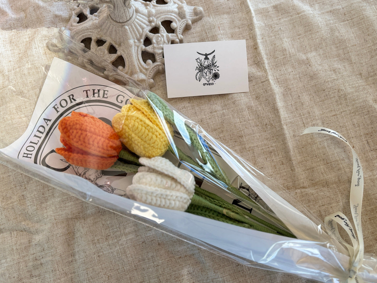 Crochet Flower/Bouquet - Tulip*3