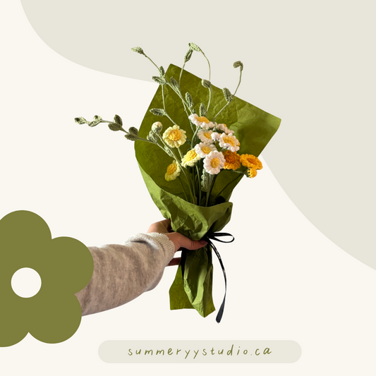 Daisy Crochet Bouquet