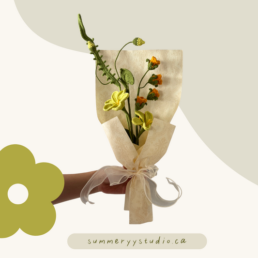Thug Blossom Bouquet | Crochet Flowers