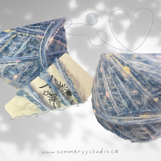 Hand-Blended Fantasy Yarn (100g) | Sky Castle