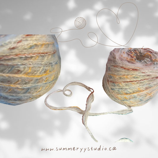 Hand-Blended Sunset Yarn (100g) | Desert Mirage