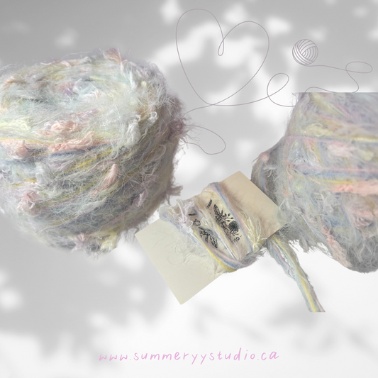 Hand-Blended Pastel Yarn (100g) | Sweet Dream